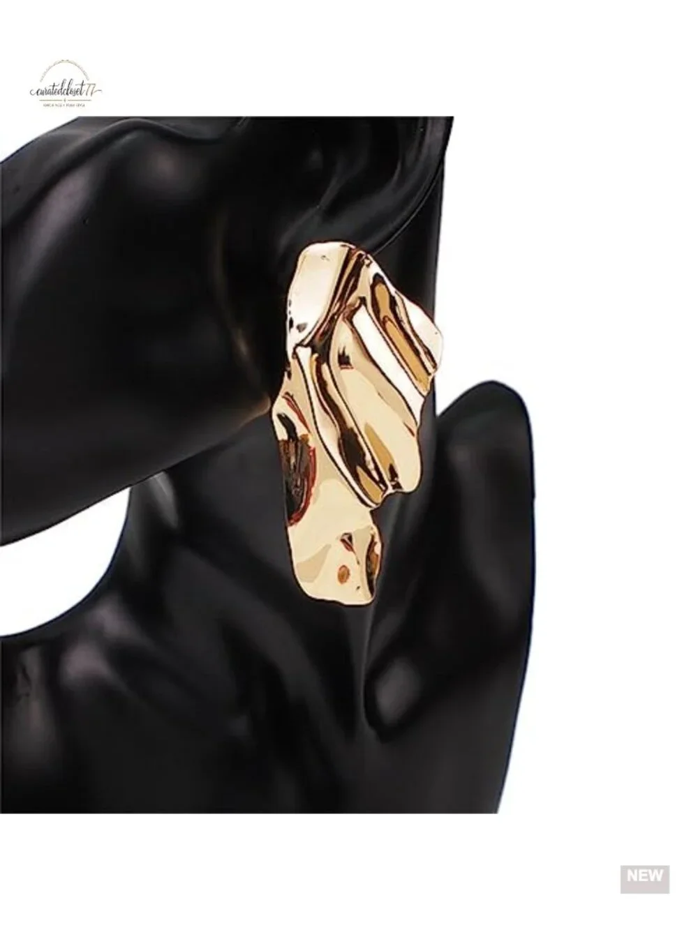 Large Geometric Metal Drop Dangle Earrings Hypoallergenic Minimalist Fashion